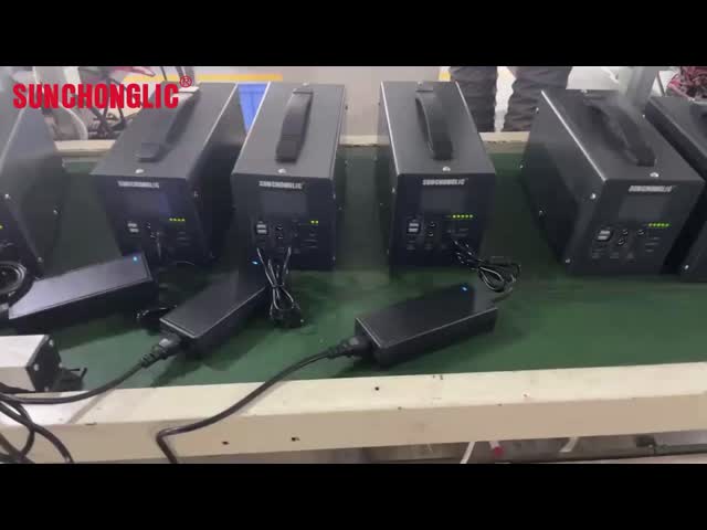 1500W Solar Powered Generator with Pure Sine Wave Inverter and LiFePO4 Battery 22V 50AH in Flame Retardant Metal