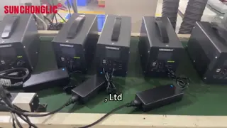 1500W Solar Powered Generator with Pure Sine Wave Inverter and LiFePO4 Battery 22V 50AH in Flame Retardant Metal