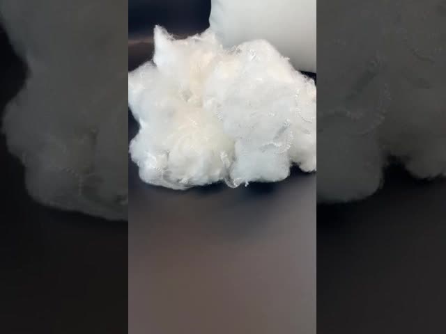 Virgin Polyester Staple Fiber 1.33D 38mm White Optical Bright Hollow Conjugated for Textile and Home Use
