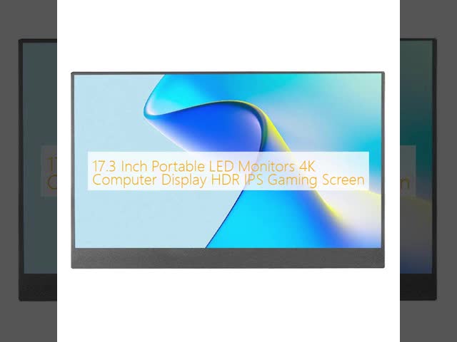 17.3 Inch Portable LED Monitors 4K Computer Display HDR IPS Gaming Screen