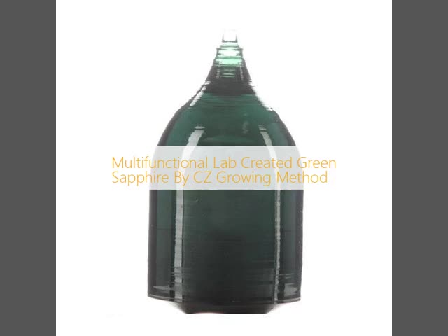 Multifunctional Lab Created Green Sapphire By CZ Growing Method