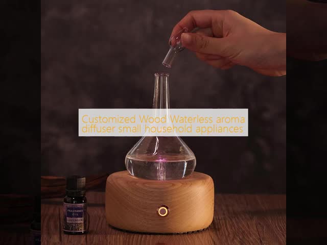 Customized Size Real Wood Essential Oil Diffuser Waterless High End For Hotels