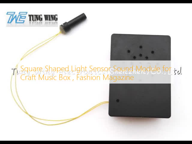 Square Shaped Light Sensor Sound Module for Craft Music Box , Fashion Magazine