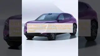 BYD Electric Sedan with 5 Seating Capacity 0-60 Mph In 4 Seconds and 120 Mph Top Speed