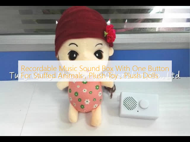 Recordable Music Sound Box With One Button For Stuffed Animals , Plush Toy , Plush Dolls