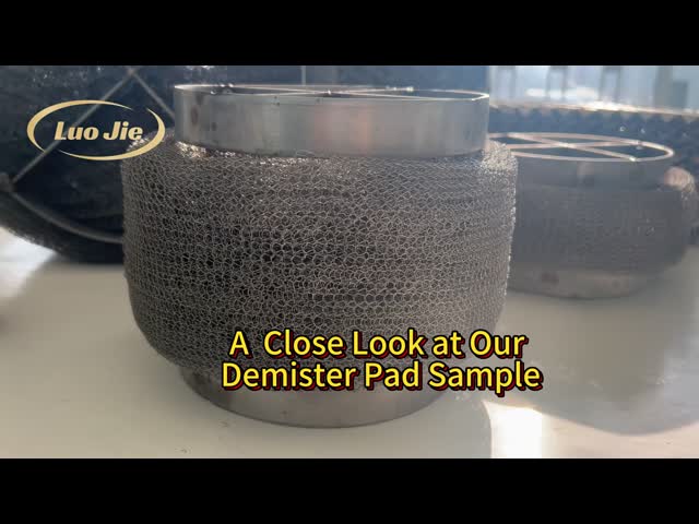 High Performance Demister Pad Stainless Steel Knitted Mesh Mist Eliminator