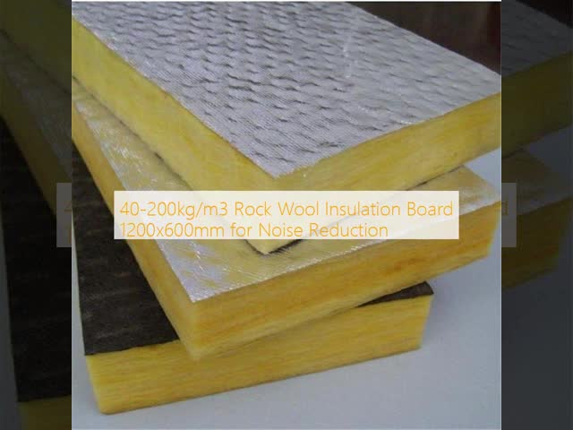 40-200kg/m3 Rock Wool Insulation Board 1200x600mm for Noise Reduction