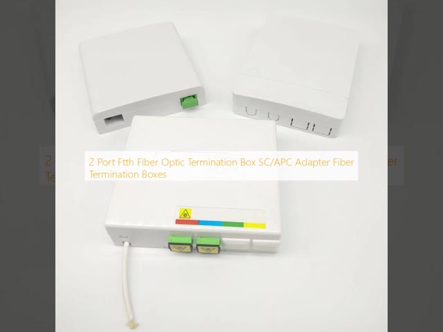 2 Port Ftth Fiber Optic Termination Box SC/APC Adapter Fiber Termination Boxes
