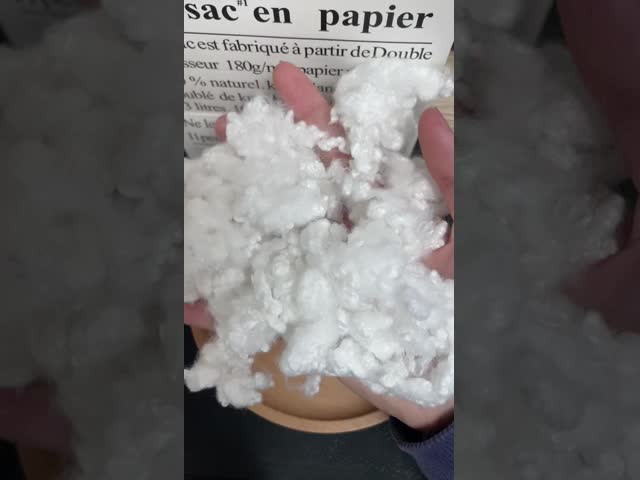 High Elasticity Silicone Coated Polyester Staple Fiber 32mm for Home Textiles and Industrial Use