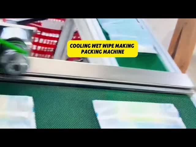 Multi Function Wipes Machine For Cooling Wet Wipe Single PC Pack Automatic Production Line