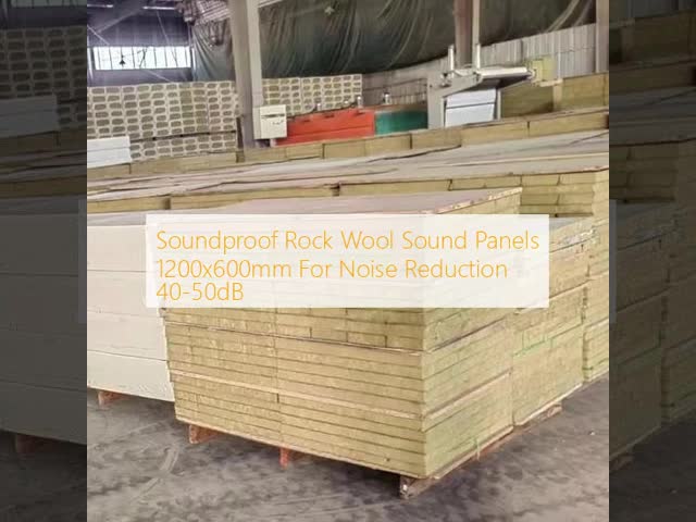 Soundproof Rock Wool Sound Panels 1200x600mm For Noise Reduction 40-50dB