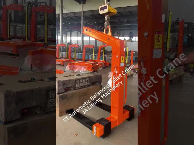 3-Ton Capacity CE Certified Self-Balancing Pallet Hook with Adjustable Forks for Truck-Mounted Cranes