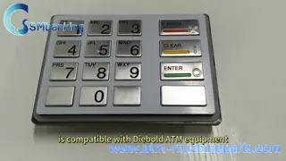 Diebold EPP5 BSC English ,LGE,ST STL,ENG(AU),QZ1,X,I,O,_  49-216680-707A/49216680707A Keyboard