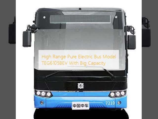 High Range Pure Electric Bus Model TEG6105BEV With Big Capacity