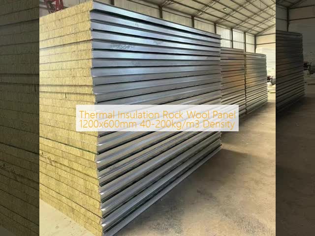 Thermal Insulation Rock Wool Panel 1200x600mm 40-200kg/m3 Density