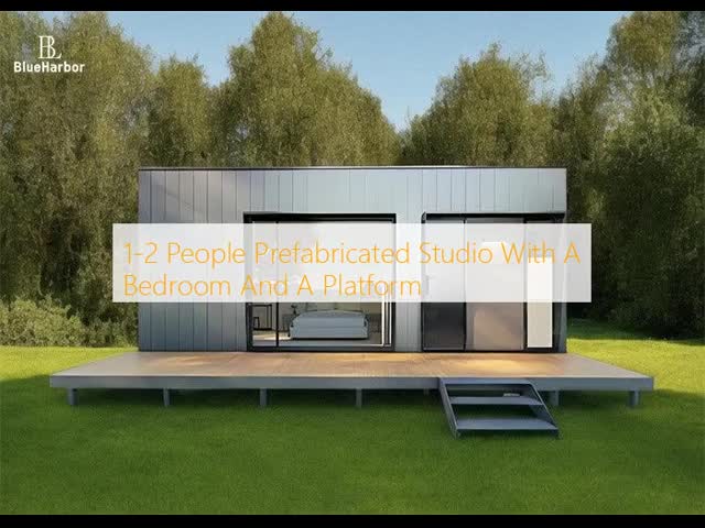 1-2 People Prefabricated Studio With A Bedroom And A Platform