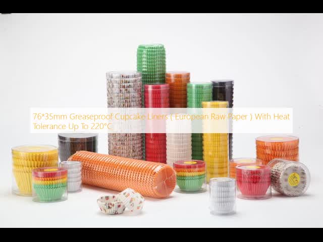 76 X 35mm Greaseproof Cupcake Liners , 40gsm Greaseproof Paper Cupcake Liners