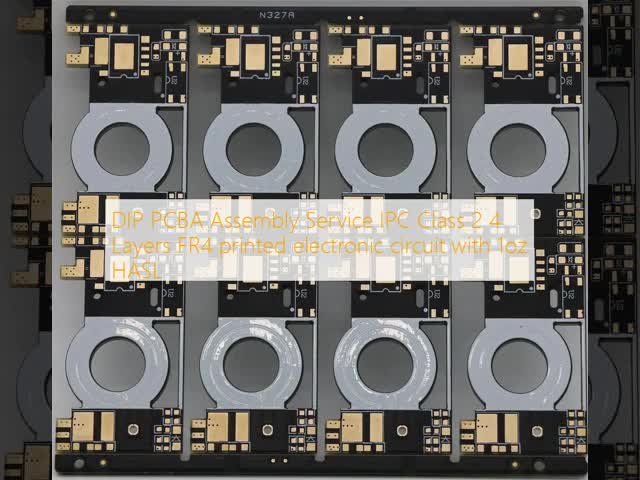 DIP PCBA Assembly Service IPC Class 2 4 Layers FR4 printed electronic circuit with 1oz HASL