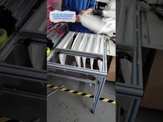 Pocket Air Filter with Synthetic Fiber Humidity Resistance 50Pa Initial Pressure