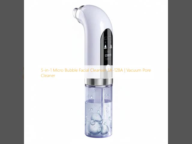 5-in-1 Multifunctional Micro Bubble Facial Cleanser with 3-Speed Adjustable Modes and 6 Detachable Nozzles