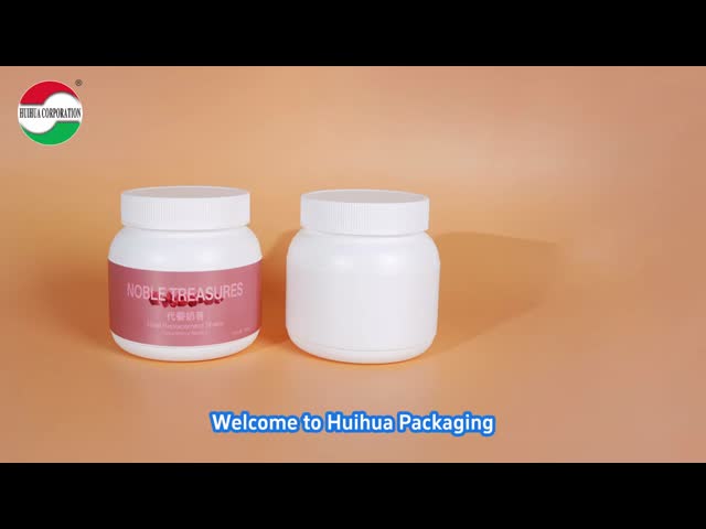 High Volume Empty HDPE Plastic Jars for Medicine Powder Bottles Supplement Pill Vitamin with Gasket Airtightness
