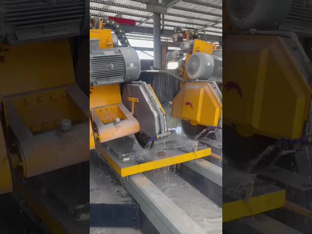 Dual-Blade Arc-Slab Automatic Edge Trimming Machine