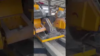 Dual-Blade Arc-Slab Automatic Edge Trimming Machine