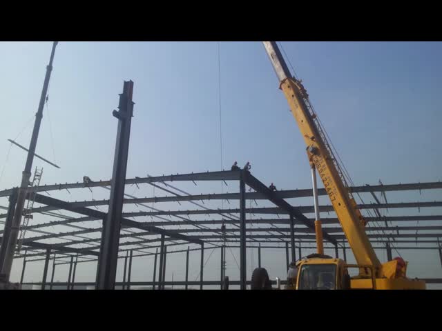 Q355 Q235B Heavy Duty Steel Structure Workshop Constructions Providing Shelter