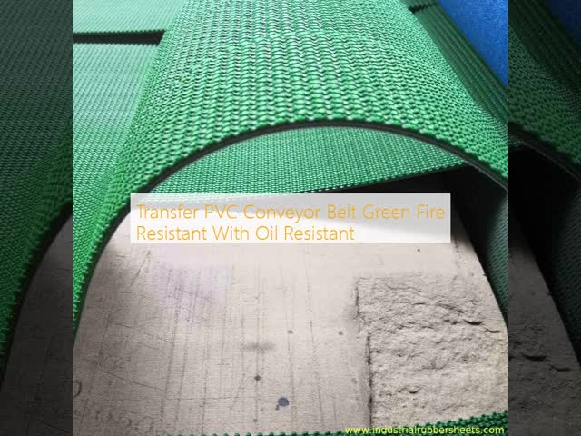 Fire Resistant Oil Resistant PVC Conveyor Belt with Customizable Length for Material Transmission
