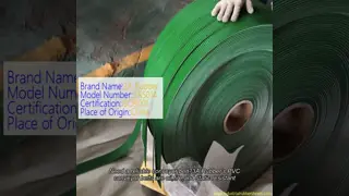 Fire Resistant Oil Resistant PVC Conveyor Belt with Customizable Length for Material Transmission