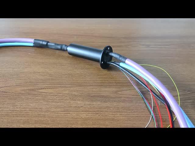 26 Channels Gigabit Ethernet Slip Ring with Aluminum Alloy Shell and 250rpm Rotation Speed