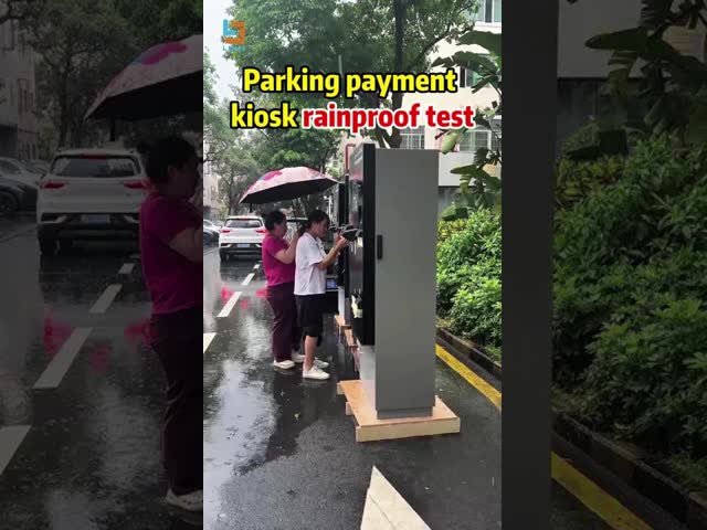 Parking Payment Station Entry Ticket Kiosk And Exit Payment Kiosk For Parking Lot Outdoor Kiosk