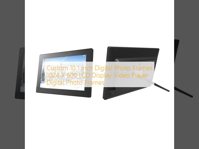 Custom 10.1 Inch Digital Photo Frames 1024 X 600 LCD Display Video Player Digital Photo Frames