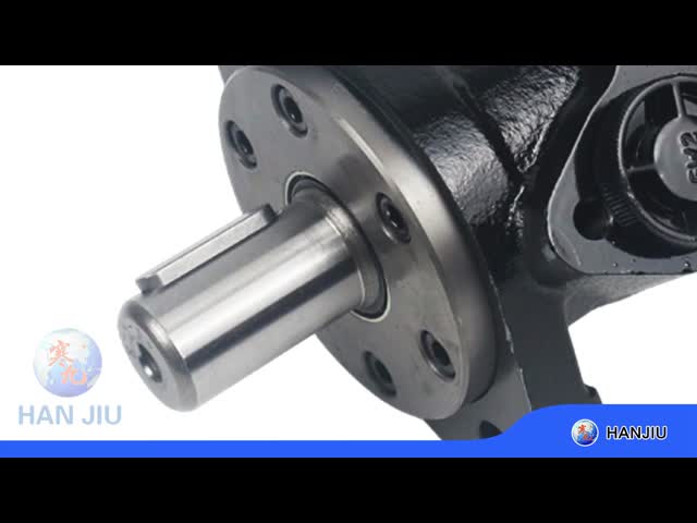 Shaft Ø25 - Standard straight shaft with keyway - 4 hole flange - Rear ports, MRQE 160 - Hydraulic motor