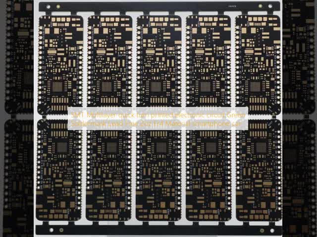 SMT Multilayer quick turn printed electronic circuit Green Soldermask Lead Free 2oz Fr4 Material 
smartphone car