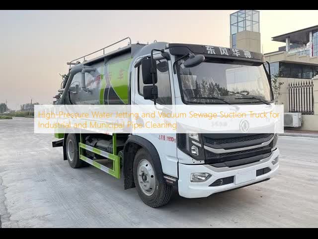 Heavy Duty Vacuum Sewer Cleaning Truck Sludge Suction And Transport Vehicle For Wastewater And Silt