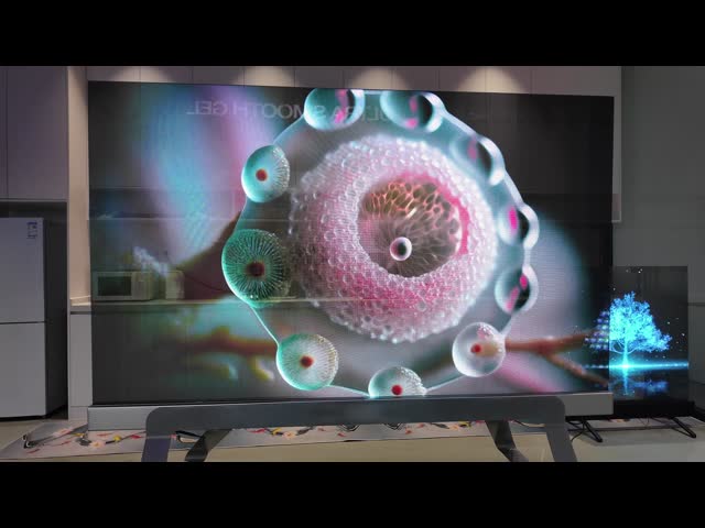 1.8mm Thickness Holographic Invisible Screen Mural Series Transparent 3d Holographic Screen P2.5/P3.91/P6.25/P10