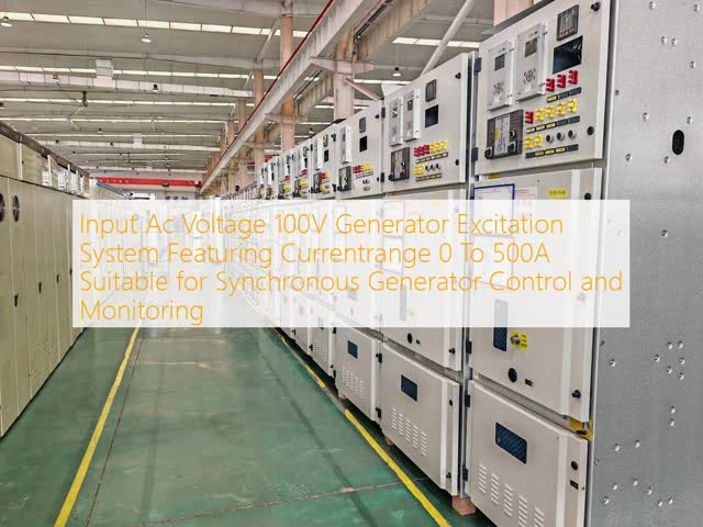 100V Input AC Voltage Generator Excitation System with 0 to 500A Current Range and 96% Rated Efficiency for Synchronous Generator Control