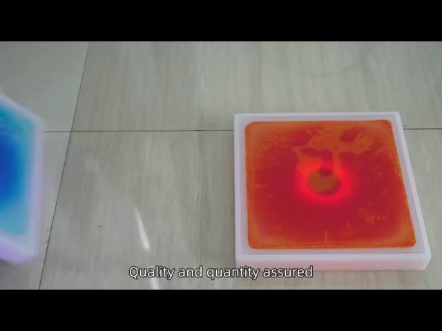 32x32x5cm Kids Furniture Liquid Sensory Mat Colorful Gel Flowing Floor Activity Tiles Sensory Liquid Floor Tiles Autism