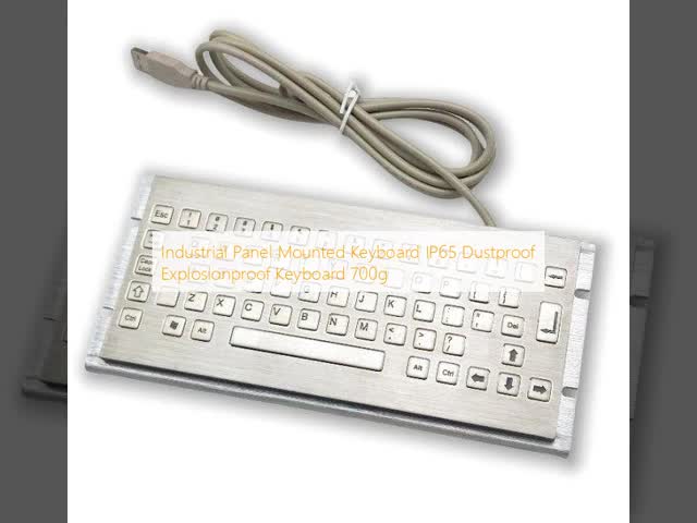 Industrial Panel Mounted Keyboard IP65 Dustproof Explosionproof Keyboard 700g