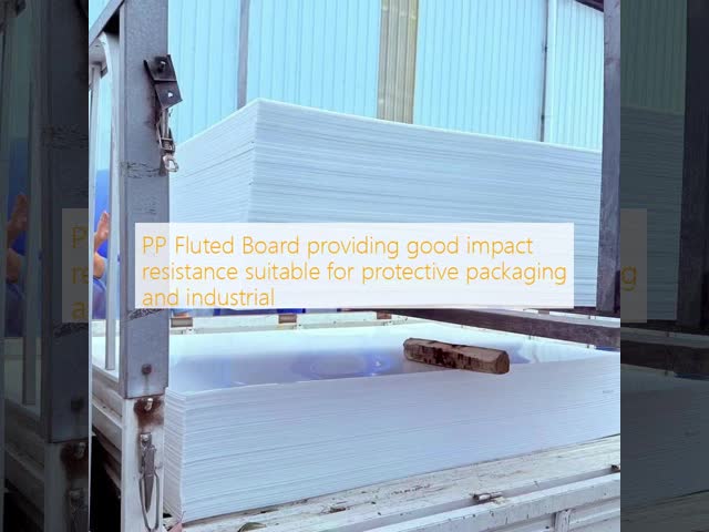 PP Fluted Board providing good impact resistance suitable for protective packaging and industrial