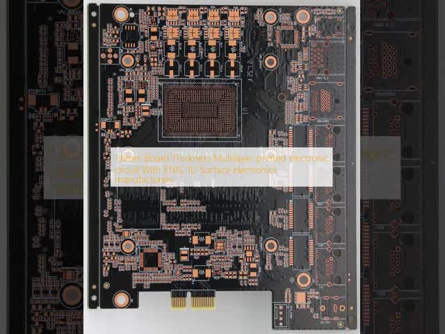 Multilayer printed electronic circuit 1.6mm Board Thickness with ENIG 1U Surface electronics manufacturer