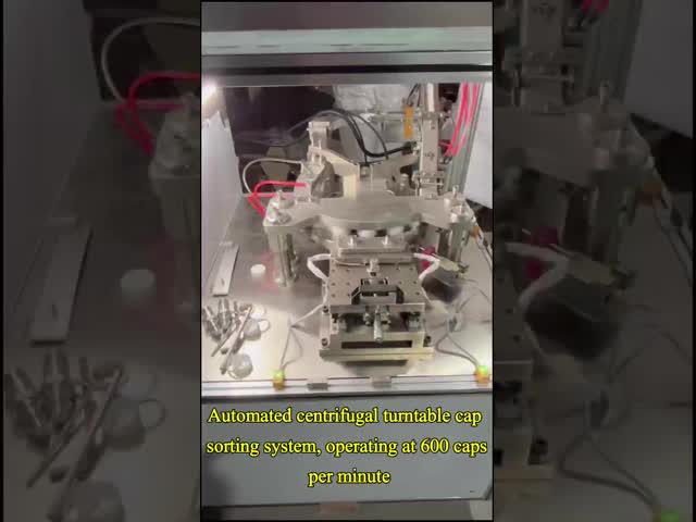 Automatic Cap Slitting Machine Cap Edge Cutting Machine 600 Units/Minute SUS304