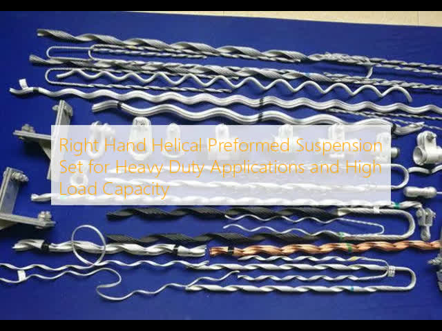 Right Hand Helical Preformed Suspension Set for Heavy Duty Applications and High Load Capacity