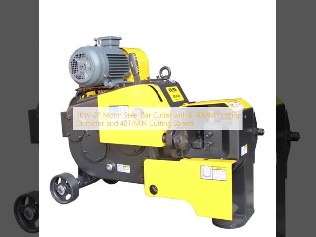 3KW-2P Motor Steel Bar Cutter with 6-40MM Cutting Diameter and 48T/MIN Cutting Speed