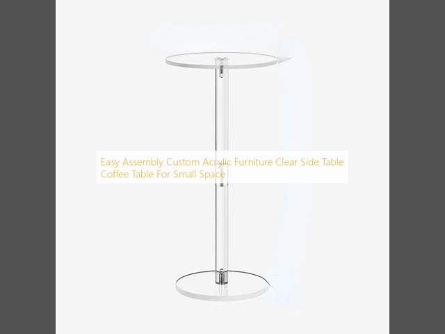 Easy Assembly Custom Acrylic Furniture Clear Side Table Coffee Table For Small Space