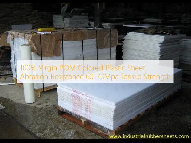 100% Virgin POM Colored Plastic Sheet with 62Mpa Tensile Strength and Abrasion Resistance