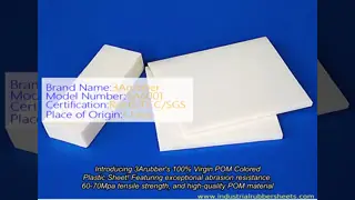 100% Virgin POM Colored Plastic Sheet with 62Mpa Tensile Strength and Abrasion Resistance