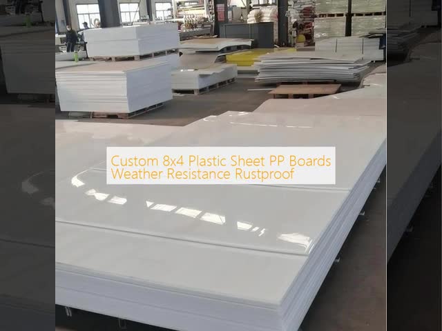 Custom 8x4 Plastic Sheet PP Boards Weather Resistance Rustproof