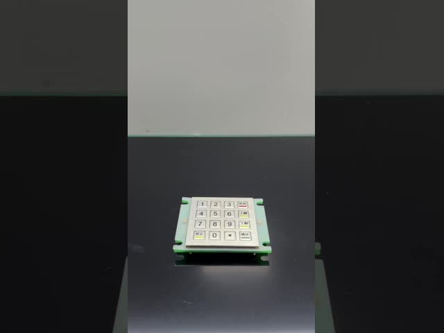 IP65 panel mounted stainless steel 16 keys metal keypad 60*60 with USB PS2 RS232 4*4 scanline language customizable